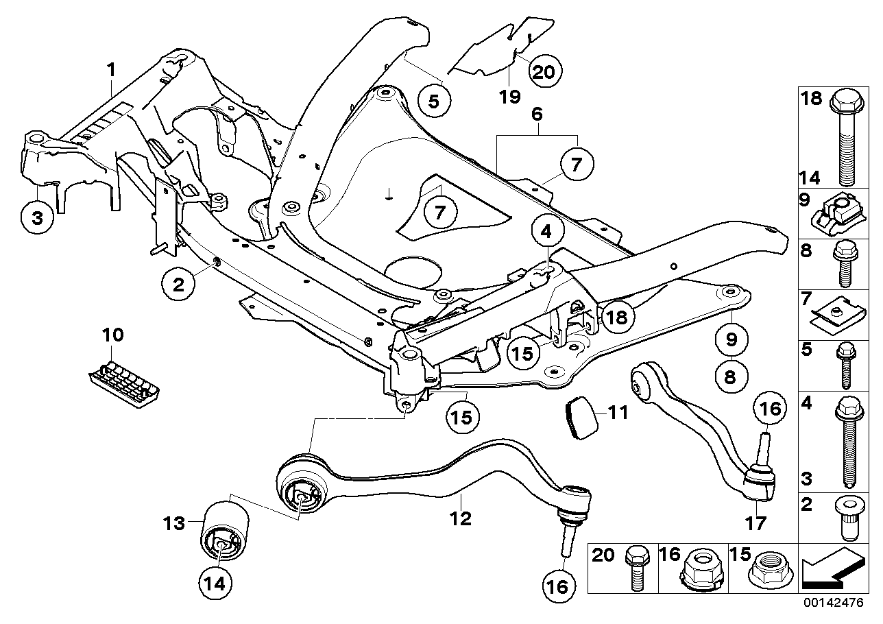 Genuine BMW 31112282957 E63 E60 E64 Jack Fixture (Inc. M5 & M6) | ML Performance UK Car Parts