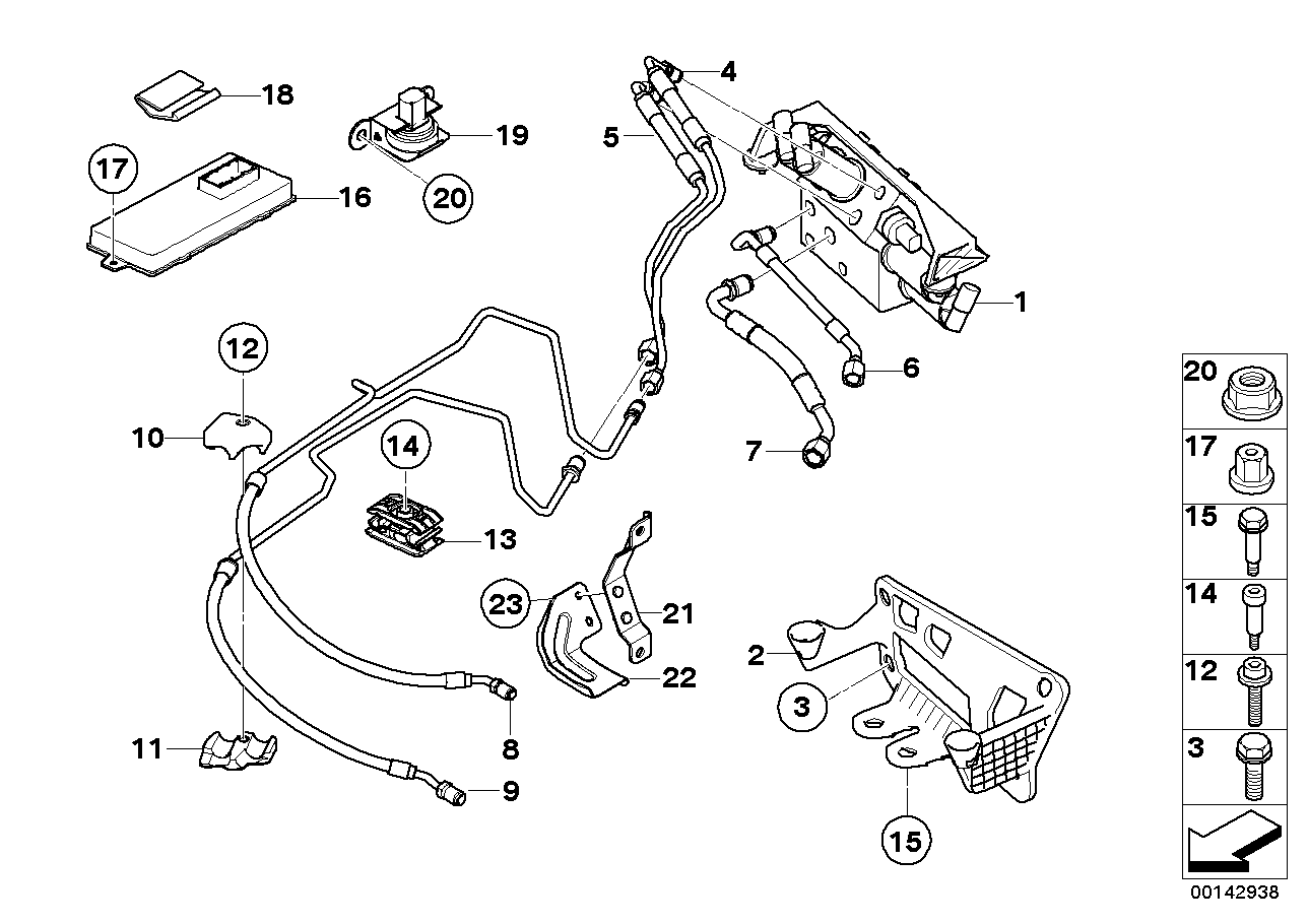 Genuine BMW 11617799154 E65 E66 Holder (Inc. 730d & 730Ld) | ML Performance UK Car Parts