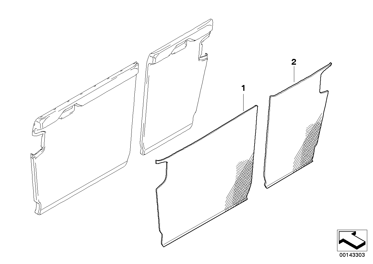 Genuine BMW 52207163501 E90 E92 Trim Backrest, Right (Inc. 330i, 320i & 320xd) | ML Performance UK Car Parts