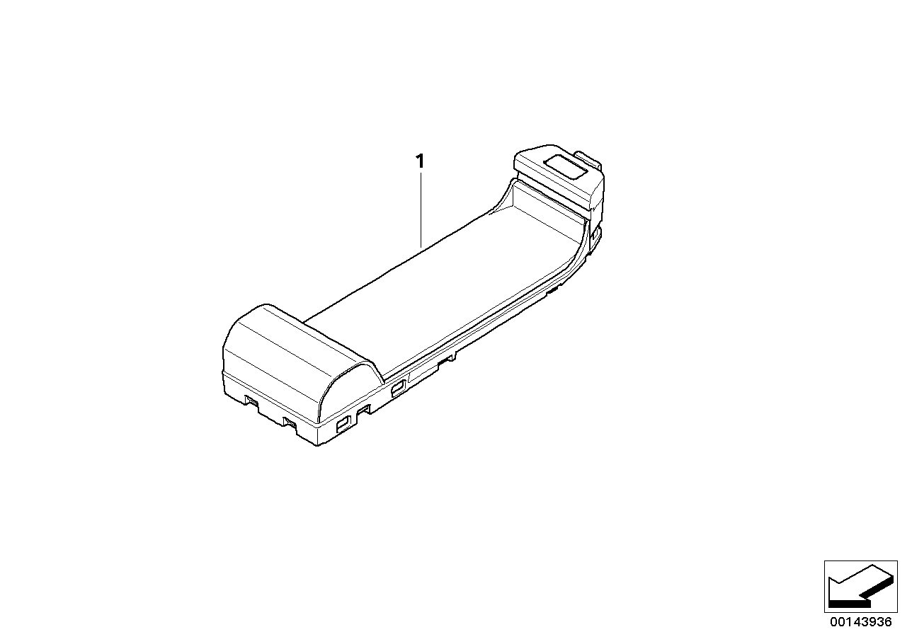 Genuine BMW 84106952934 R50 R53 Eject Box, Mobile Telephone (Inc. One 1.6i, One 1.4i & One D) | ML Performance UK Car Parts