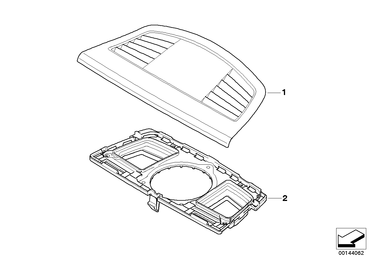 Genuine BMW 64227130744 E90 E91 Cover (Inc. 330i, M3 & 335i) | ML Performance UK Car Parts