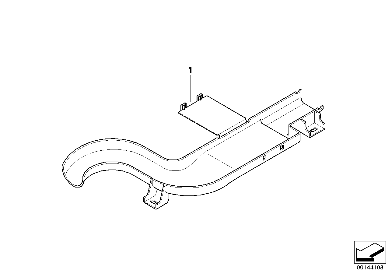 Genuine BMW 61136942907 E85 Wiring Duct, Seat Cross Member (Inc. Z4 2.5i, Z4 M3.2 & Z4 3.0i) | ML Performance UK Car Parts