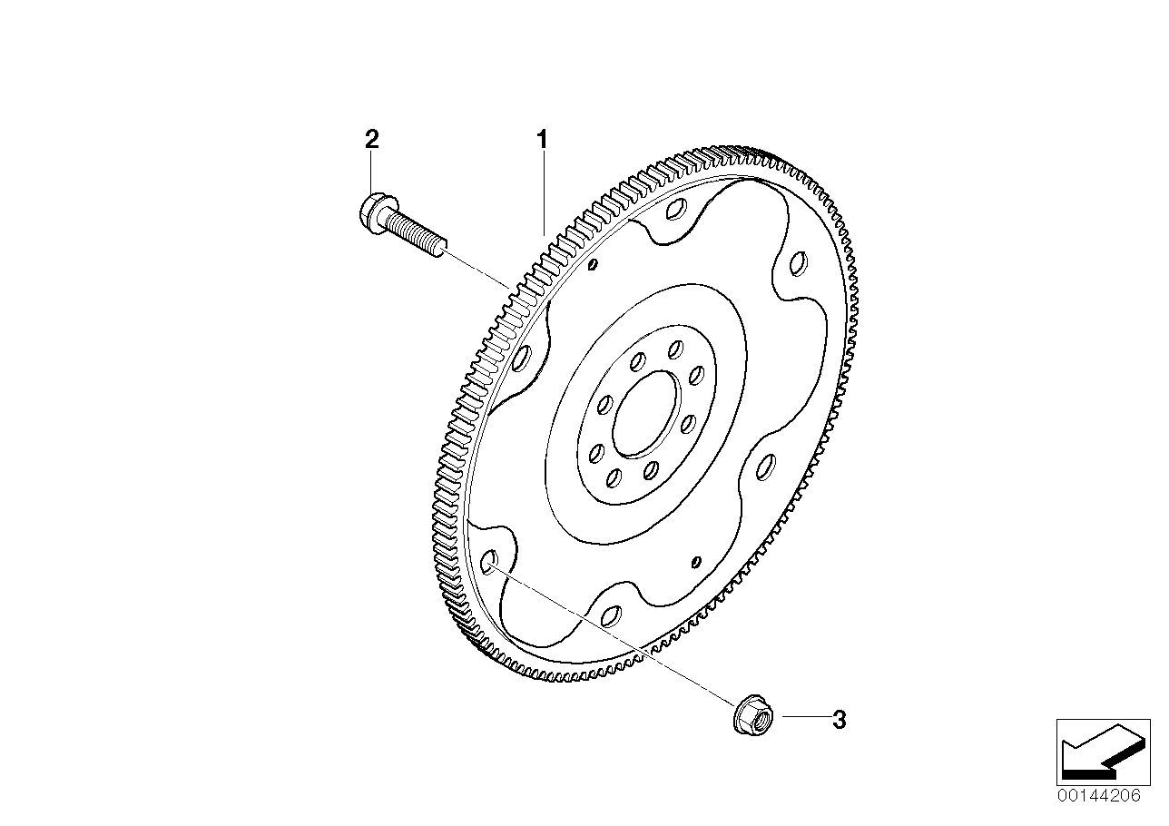 Genuine BMW 11227541071 R53 Flywheel Automatic (Inc. Cooper S & Coop.S JCW GP) | ML Performance UK Car Parts