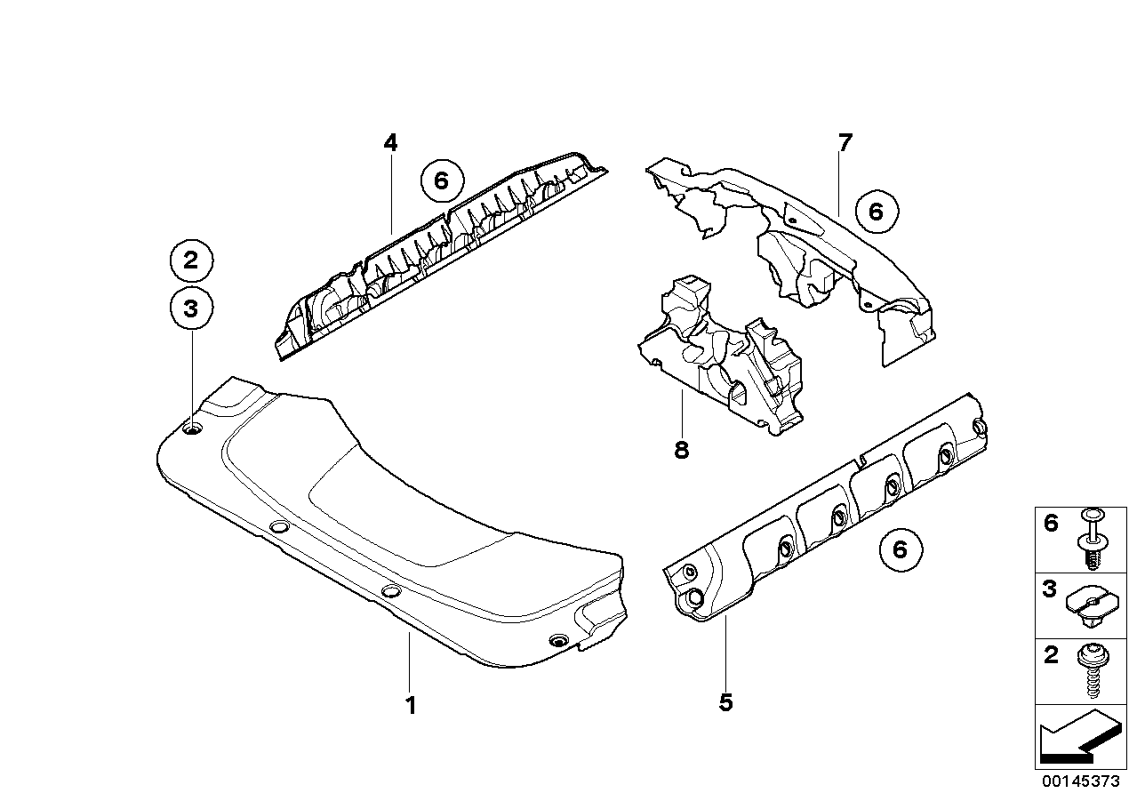 Genuine BMW 11147793426 E65 Covering, Top Rear (Inc. 745d) | ML Performance UK Car Parts