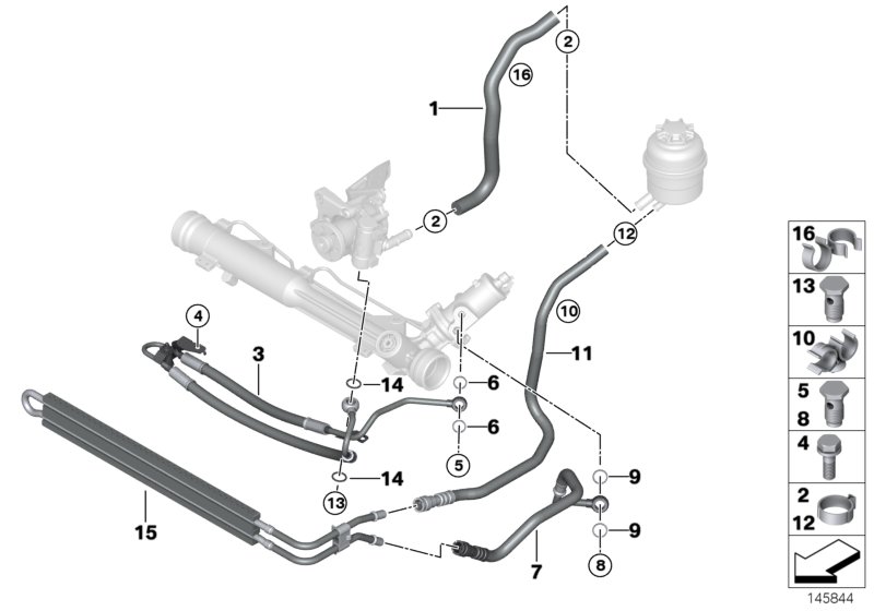 Genuine BMW 32416774306 E82 E90 E91 Return Pipe (Inc. 125i, 330i & 323i) | ML Performance UK Car Parts