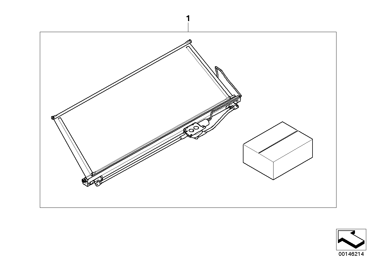 Genuine BMW 51950034791 E92 Supplementary Set Sun Blind Electr. (Inc. 335xi, 320d & 323i) | ML Performance UK Car Parts