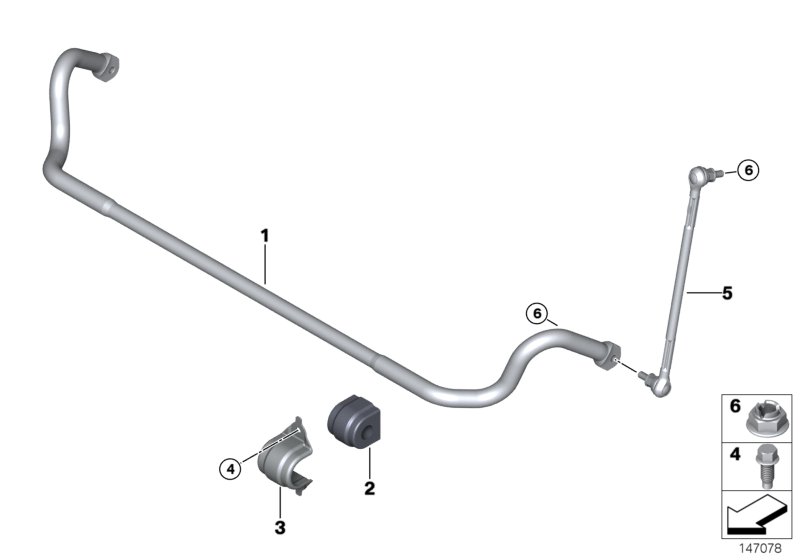 Genuine BMW 31306787017 E84 E90 Stabilizer Support (Inc. X1 28iX, 320xd & X1 23dX) | ML Performance UK Car Parts