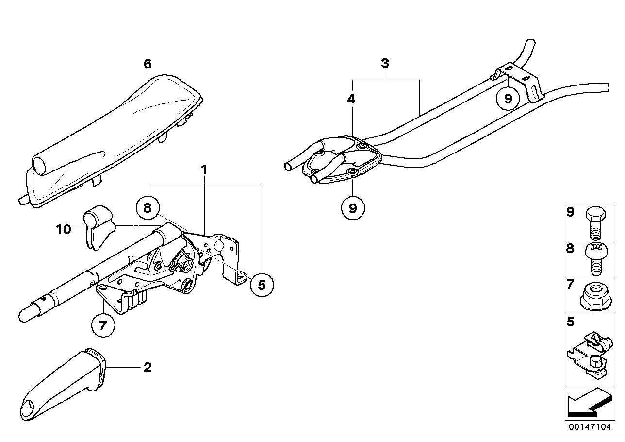 Genuine BMW 34406782749 E81 E87 Handbrake Lever (Inc. 116d, 116i 2.0 & 116i 1.6) | ML Performance UK Car Parts