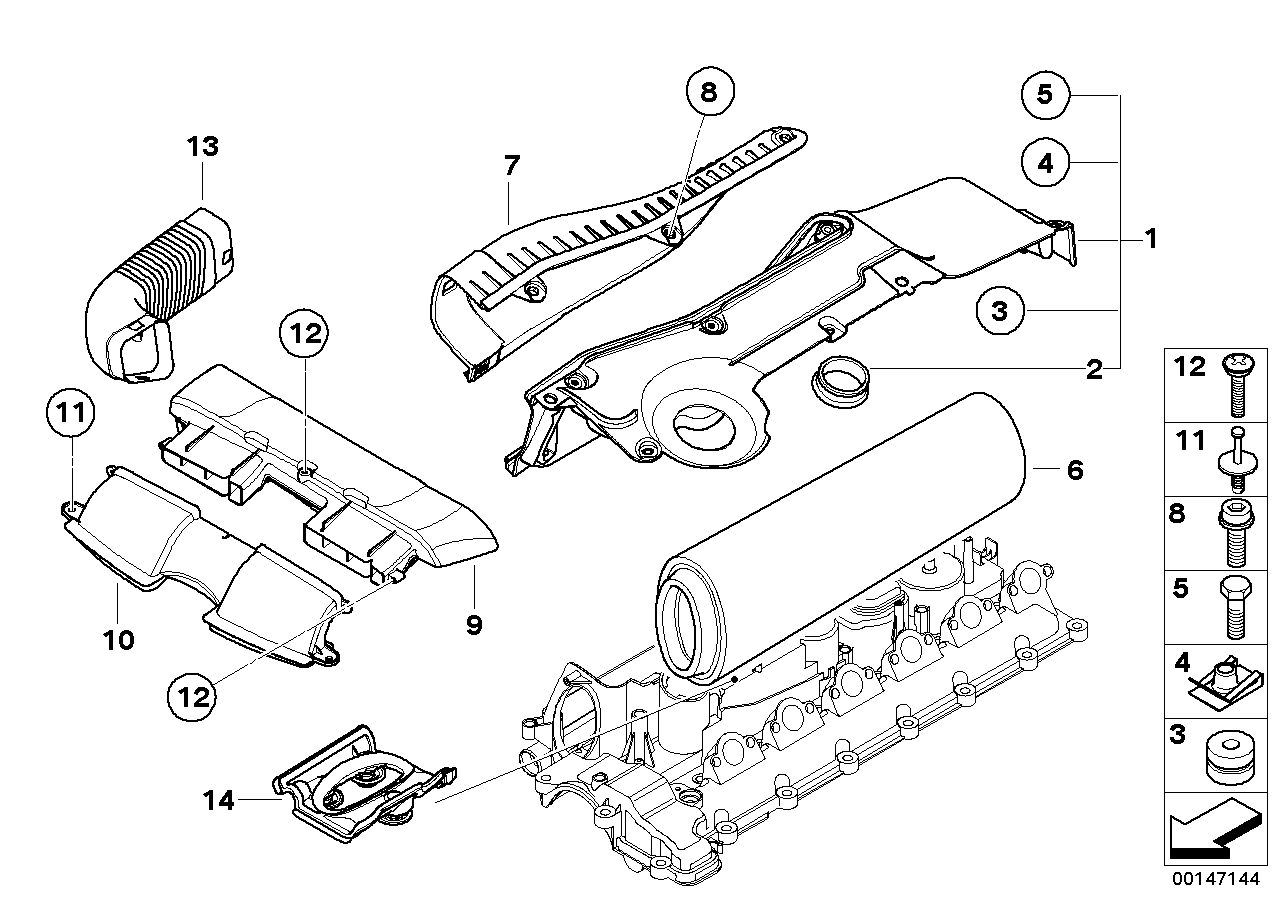 Genuine BMW 13717791985 E92 E90 Suction Hood (Inc. 330xd, 335d & 325d) | ML Performance UK Car Parts