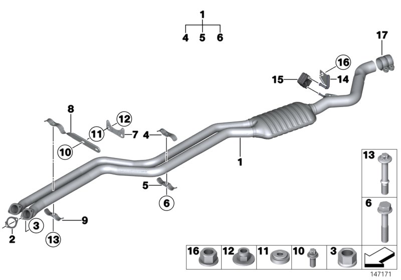 Genuine BMW 18207551218 E87 E82 E88 Pipe Clamp, Top (Inc. 128i) | ML Performance UK Car Parts