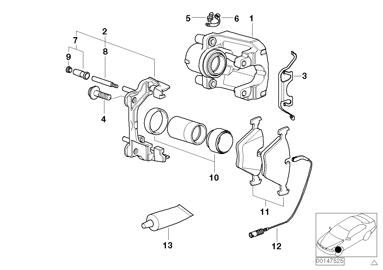 Genuine BMW 34111164611 E39 Clip (Inc. 528i, 525d & 525tds) | ML Performance UK Car Parts