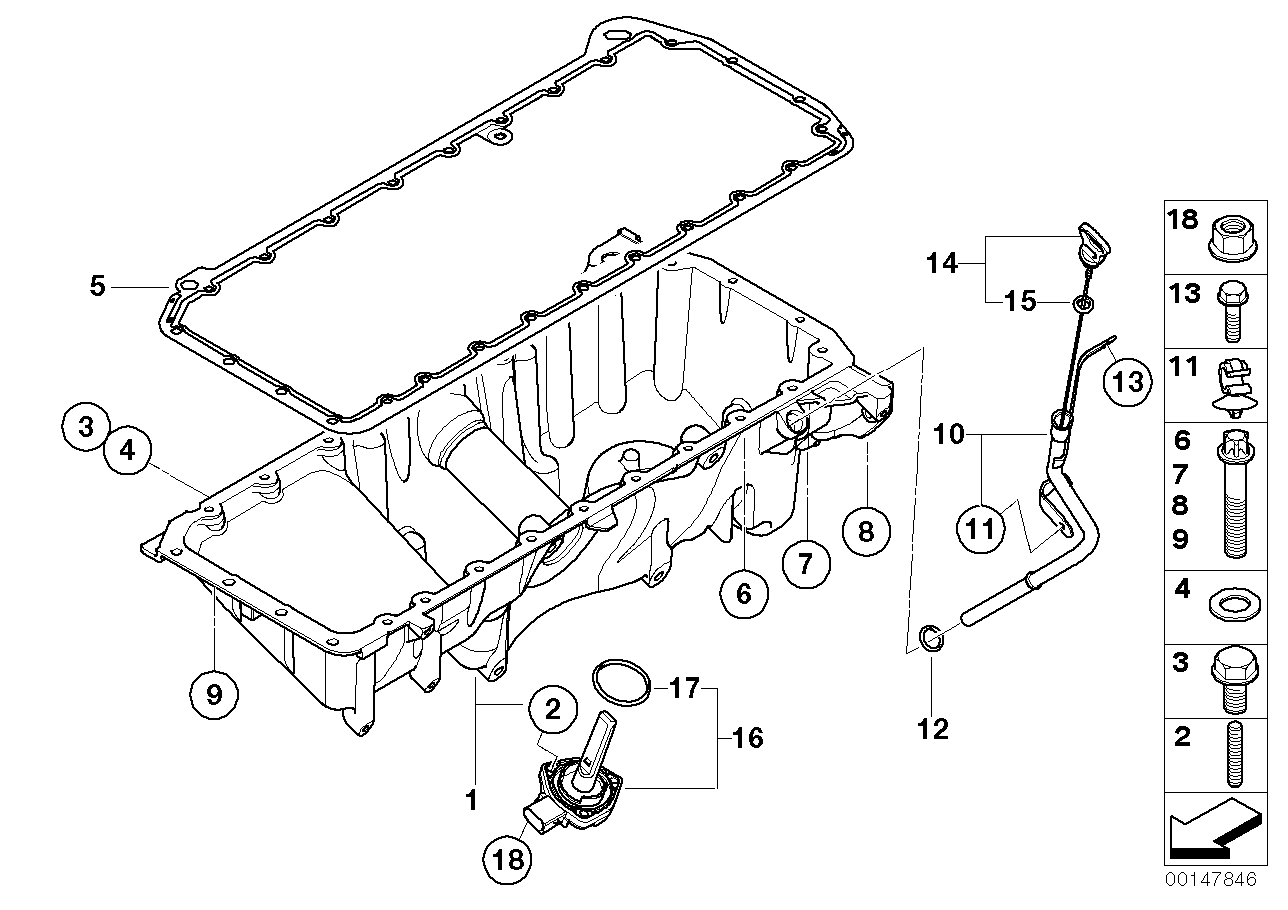 Genuine BMW 11137806222 E60 E61 Oil Pan (Inc. 530xd & 525xd) | ML Performance UK Car Parts