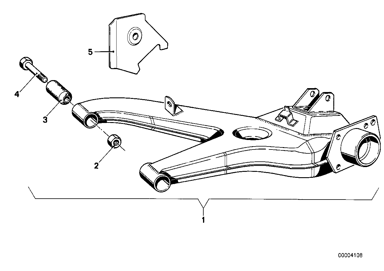 Genuine BMW 33321119599 E21 Trailing Arm, Left (Inc. 320, 318 & 316) | ML Performance UK Car Parts