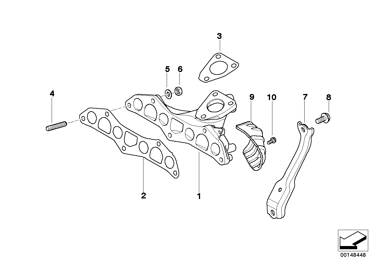 Genuine BMW 11657799437 R50 Bracket, Exhaust Manifold (Inc. One D) | ML Performance UK Car Parts