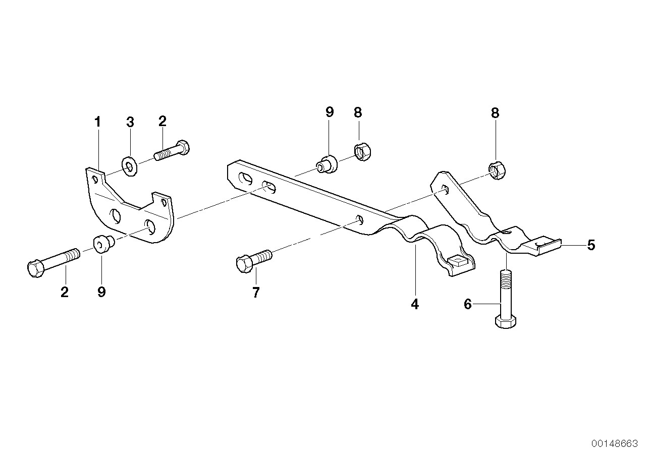 Genuine BMW 18101433250 E38 E36 E46 Clamp Lower D=45mm/50mm (Inc. 323i, 325i & 320i) | ML Performance UK Car Parts