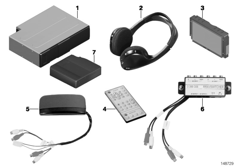 Genuine BMW 65120410192 RR1 Headphones (Inc. Phantom) | ML Performance UK Car Parts