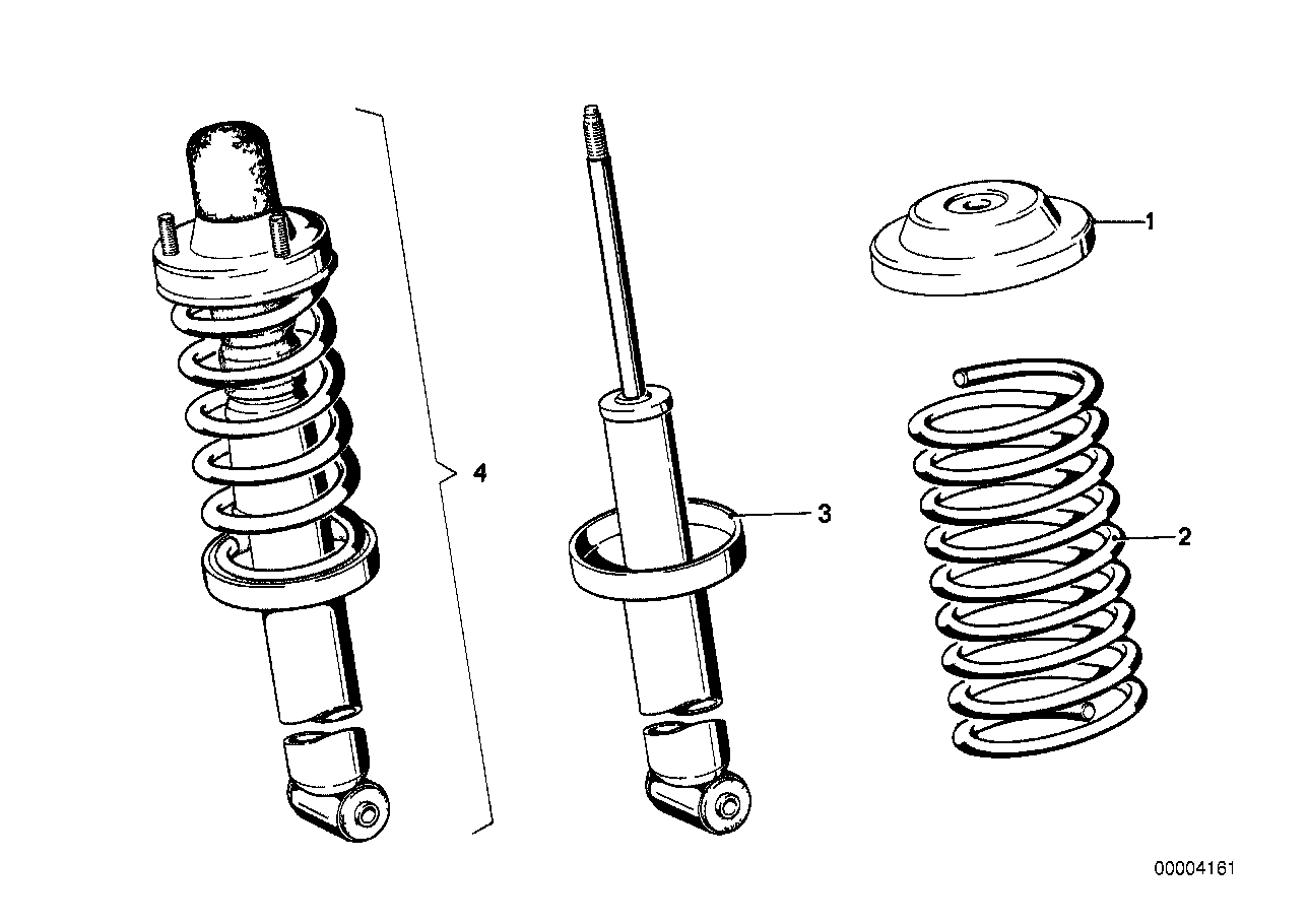 Genuine BMW 31331121292 E21 Coil Spring (Inc. 318, 316 & 318i) | ML Performance UK Car Parts