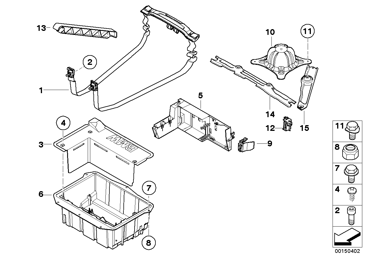 Genuine BMW 51718408905 E53 Multifunctional Pan, Trunk (Inc. X5) | ML Performance UK Car Parts