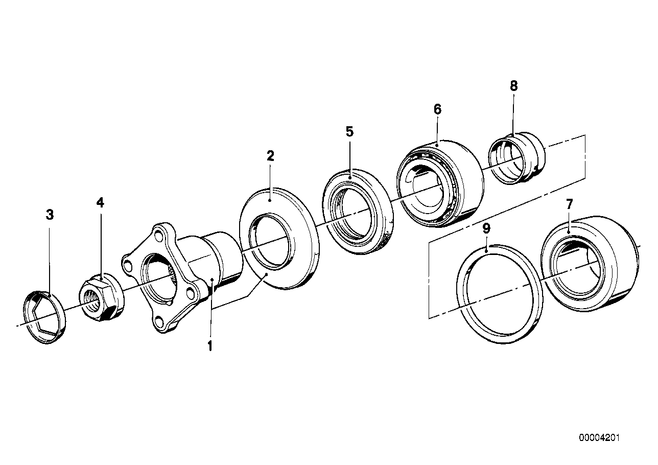 Genuine BMW 33121204657 E32 E34 E23 Clamping Bush (Inc. 740i, 730 & 535i) | ML Performance UK Car Parts