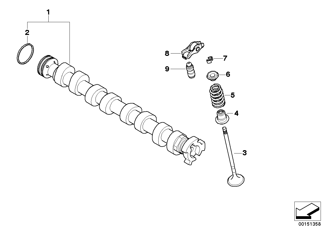 Genuine BMW 11317587754 R56 Camshaft Exhaust (Inc. Cooper ALL4, One Eco 55kW & One 55kW) | ML Performance UK Car Parts