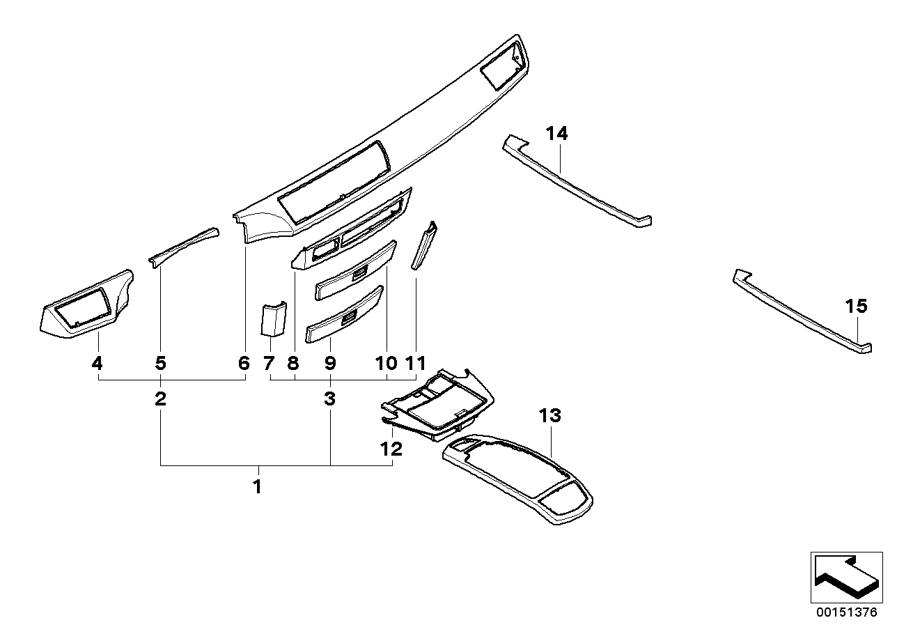 Genuine BMW 51457025214 E65 E66 Wood Panel, Instrument Panel, Right KIRSCHE HELL (Inc. 735i, 745i & 745Li) | ML Performance UK Car Parts