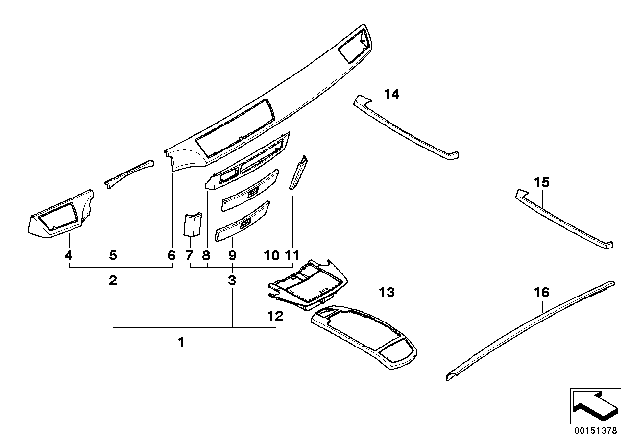 Genuine BMW 51457148977 E66 E65 E67 Wood Trim, Draw, Telephone ESCHE DUNKEL (Inc. 730Ld, 745d & 730i) | ML Performance UK Car Parts