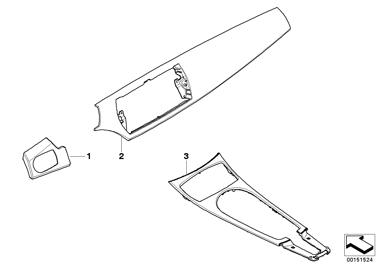 Genuine BMW 51457162345 E85 E86 Cov.Pan.Inst.Pan.Poplar Grain Light Dri. Left hand drive (Inc. Z4) | ML Performance UK Car Parts