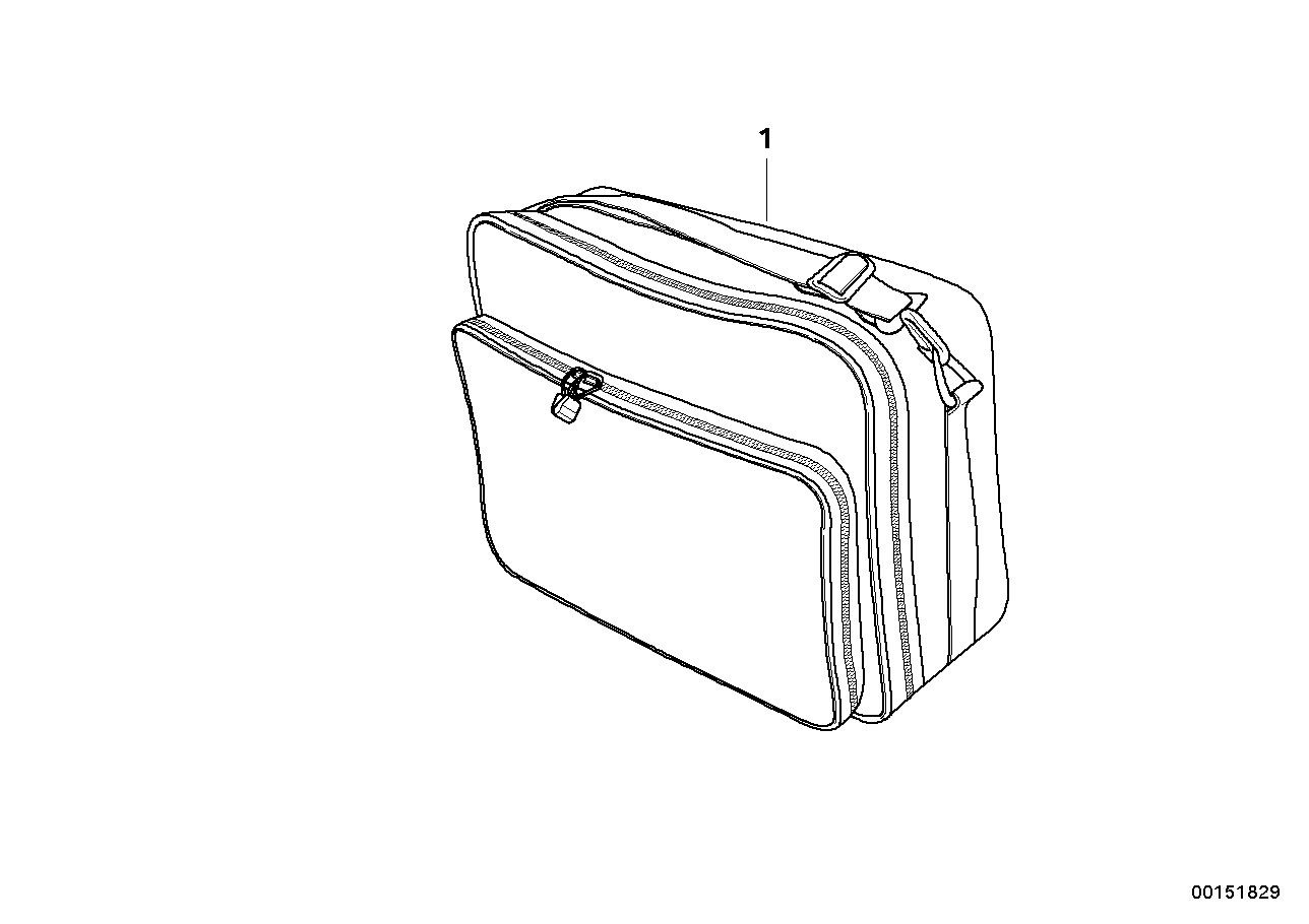 Genuine BMW 72605590042 Bag For Tourist Case KRAUSER RECHTS (Inc. R75/6, R75/5 & R90/6) | ML Performance UK Car Parts