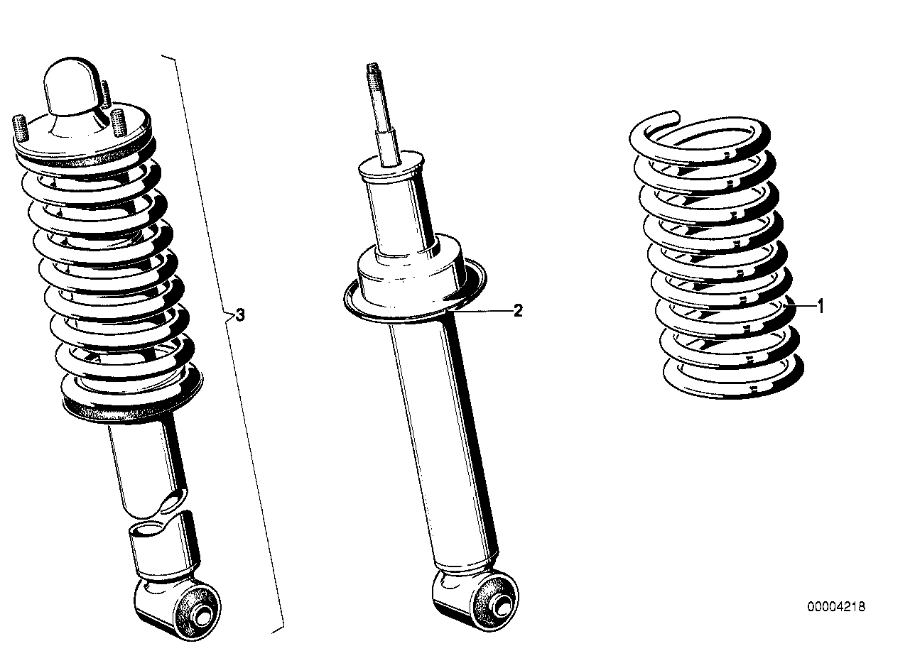 Genuine BMW 31331124001 E12 E24 Coil Spring (Inc. 535i, 525 & 628CSi) | ML Performance UK Car Parts