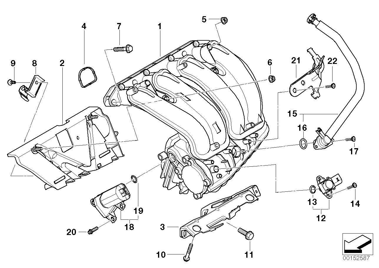 Genuine BMW 11617541013 E46 E92 E90 Intake Manifold Support (Inc. 316ti, 520i & 316Ci) | ML Performance US Car Parts