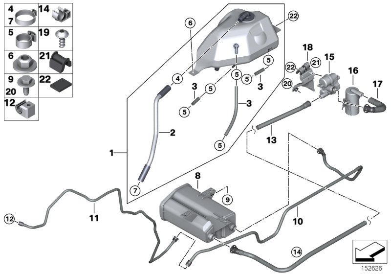 Genuine BMW 16136751412 E53 Scavenge Air Line (Inc. X5) | ML Performance UK Car Parts