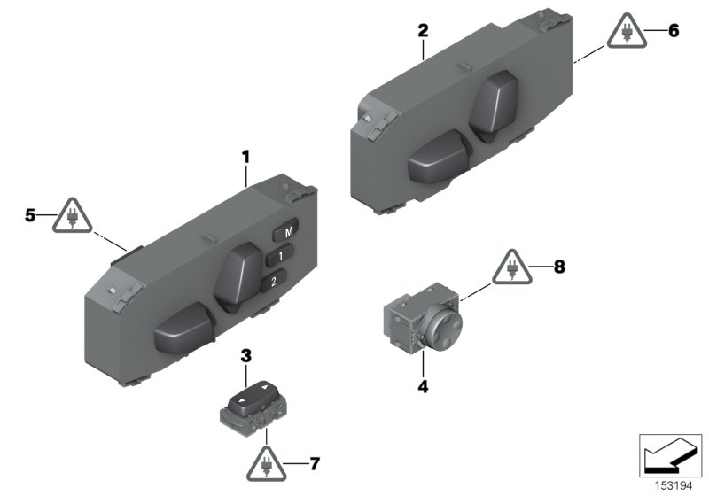 Genuine BMW 61136954526 E91 F39 Universal Socket Housing Uncoded 8 POL. (Inc. M3, 116d & 520dX) | ML Performance UK Car Parts