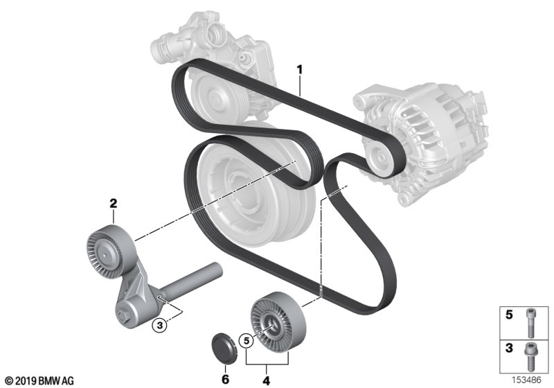 Genuine BMW 11287799851 E71 E70 Mechanical Belt Tensioner (Inc. X5 & X6 35dX) | ML Performance UK Car Parts