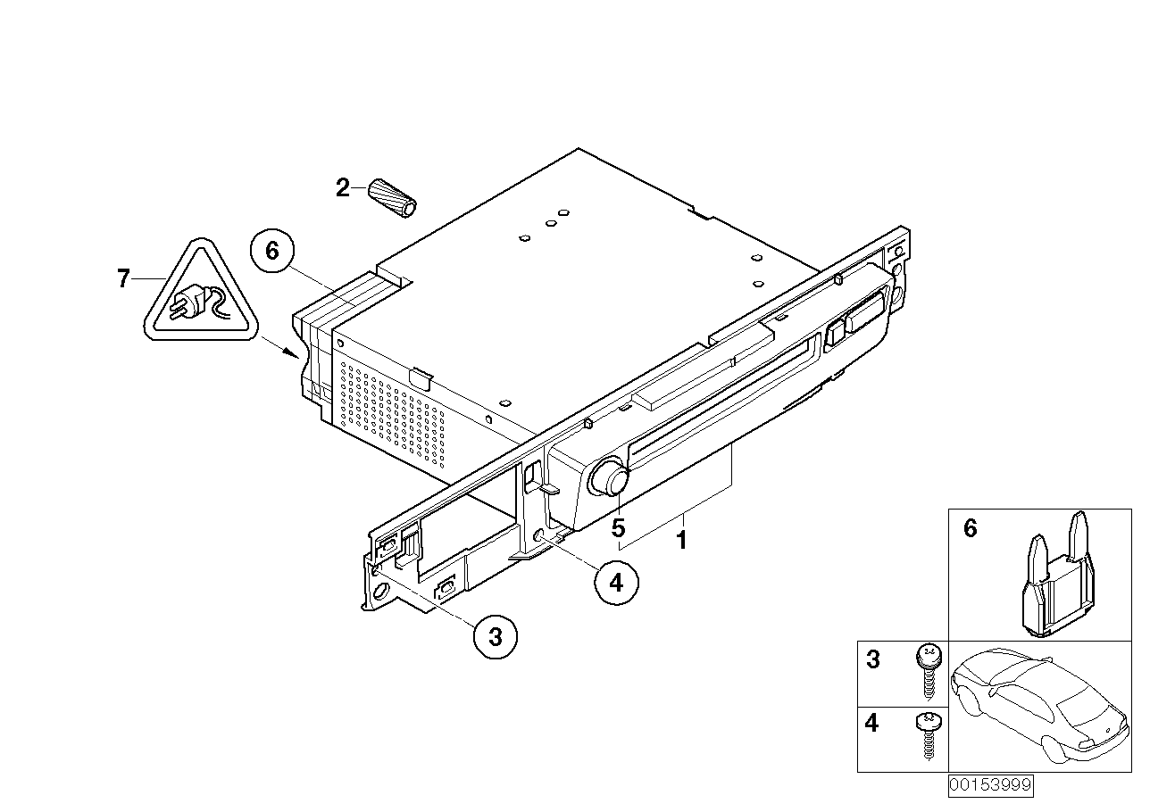 Genuine BMW 65126977634 E66 E65 E67 Audio System Controller Cd (Inc. 730i, 730Li & 760i) | ML Performance UK Car Parts