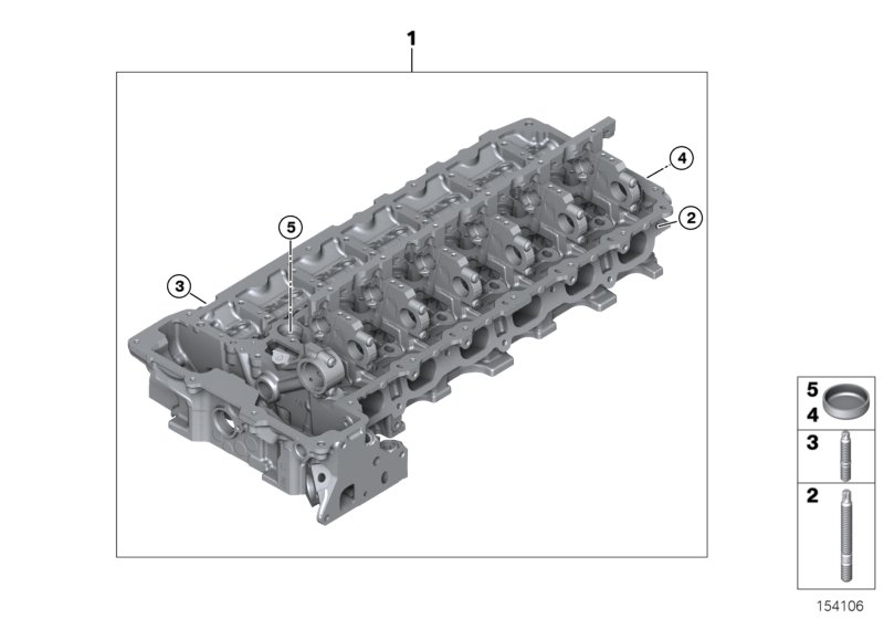 Genuine BMW 11127566807 E60 E61 Cylinder Head (Inc. 523i) | ML Performance UK Car Parts