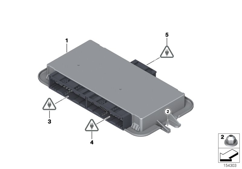 Genuine BMW 61356827063 E70 E71 Footwell Module 3 (Inc. X5 40iX, Hybrid X6 & X6 50iX) | ML Performance UK Car Parts