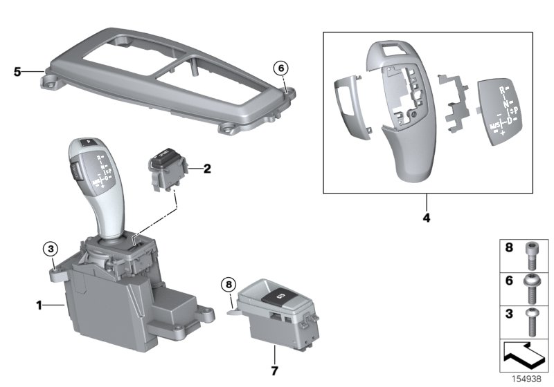 Genuine BMW 61316975467 E72 E70 Cover, Gear Selector Switch (Inc. X6 35dX, X6 50iX & X6 30dX) | ML Performance UK Car Parts