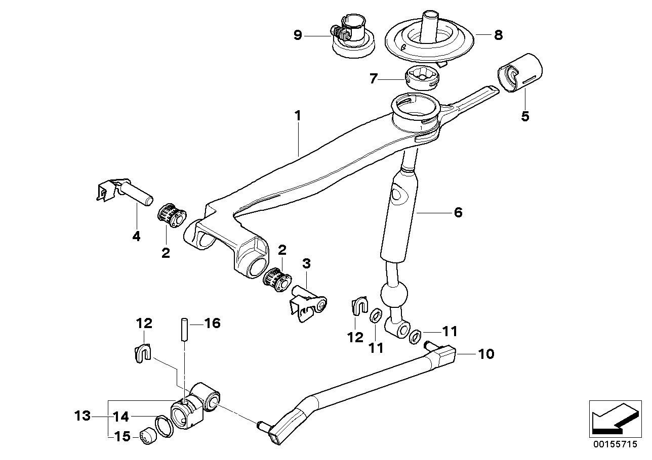 Genuine BMW 25117560190 E63 E64 Shift Lever (Inc. 650i) | ML Performance UK Car Parts