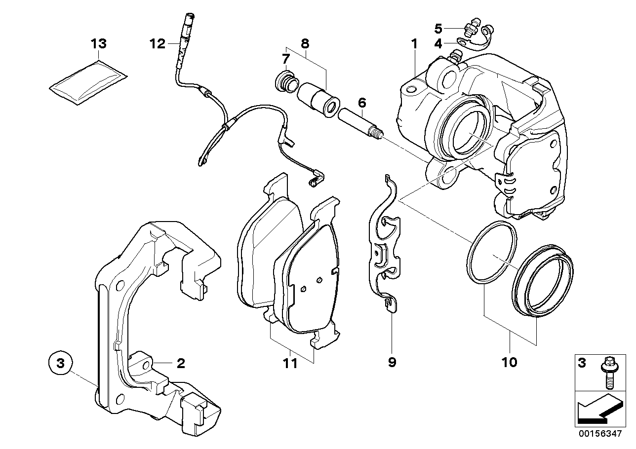 Genuine BMW 34116776786 E70 F16 E71 Caliper Housing Right (Inc. X6 50iX 4.4, X6 35iX & X5 4.8i) | ML Performance UK Car Parts