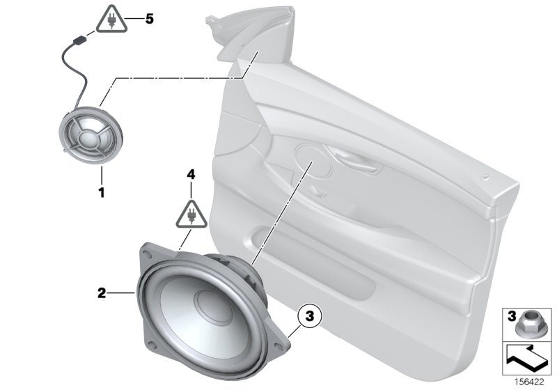 Genuine BMW 65139224867 F16 F15 F07 Tweeter, High-End (Inc. X5 25dX, ALPINA B7L & 550iX 4.4) | ML Performance UK Car Parts