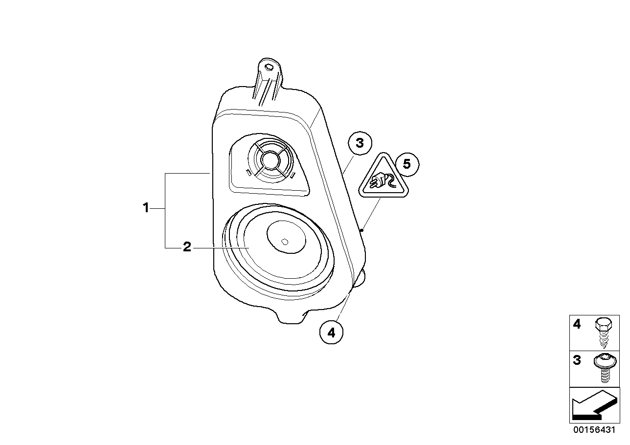 Genuine BMW 65137842198 E70 Speaker Mount, D-Pillar (Inc. X5) | ML Performance UK Car Parts