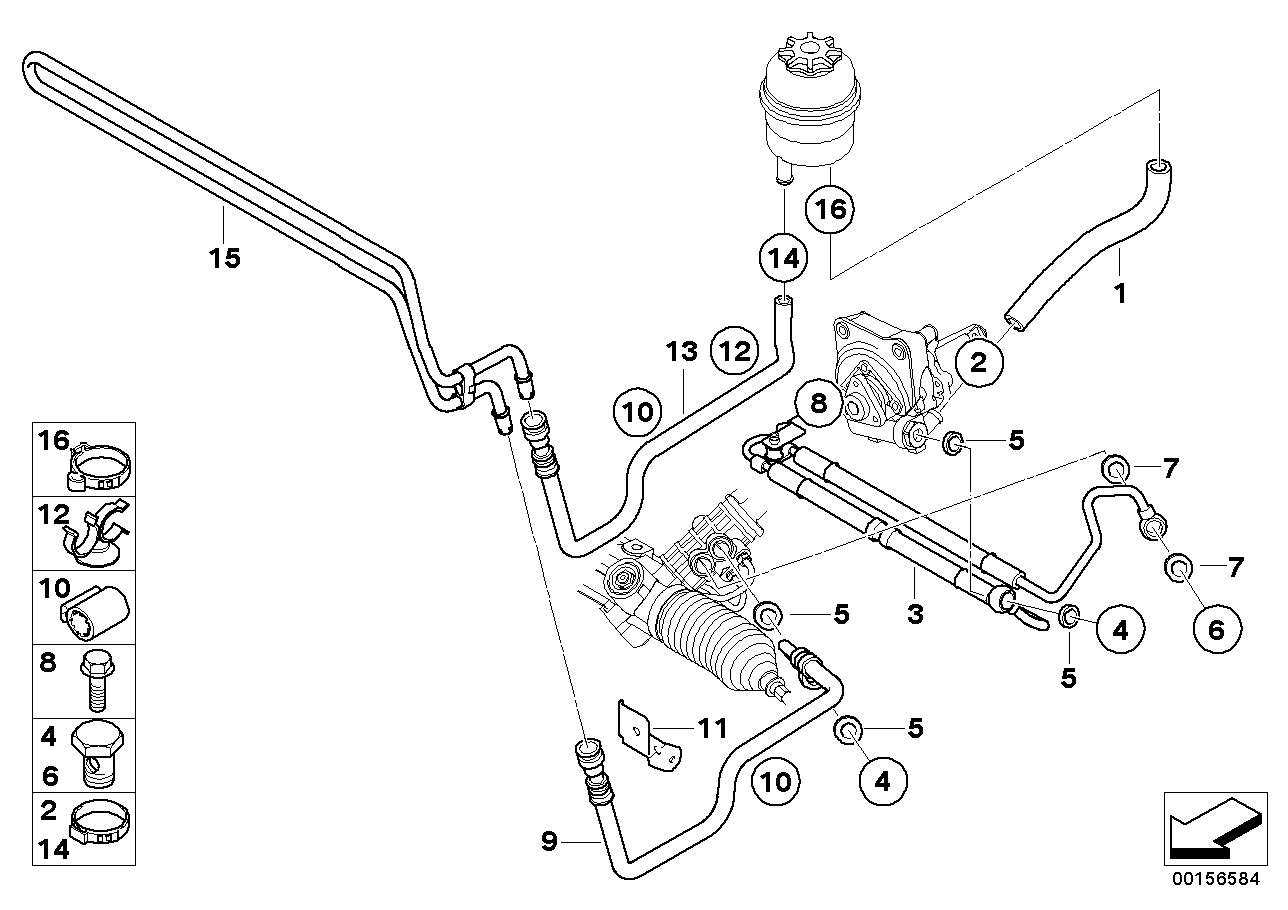 Genuine BMW 32417837016 E85 E86 Bracket, Power Steering Line (Inc. Z4 M3.2) | ML Performance UK Car Parts