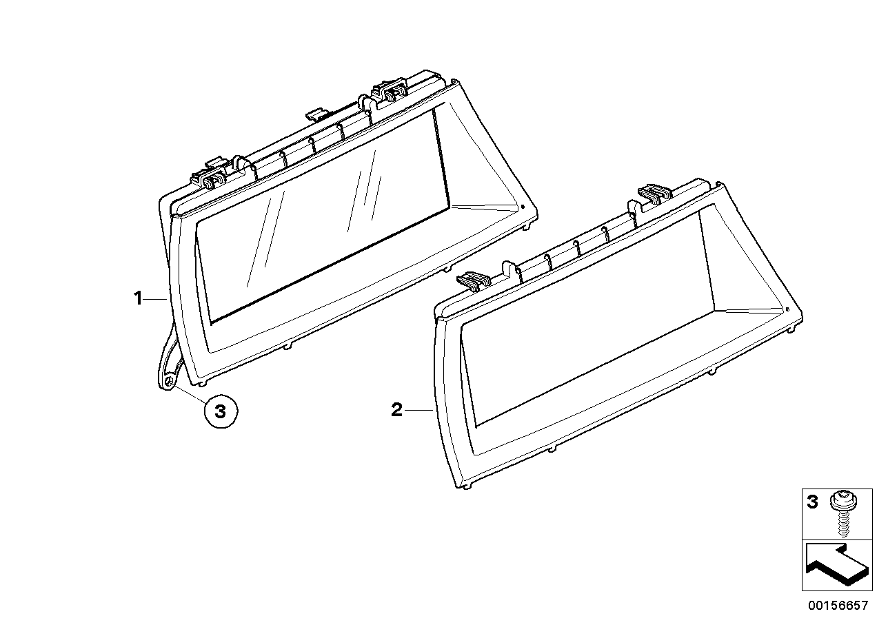 Genuine BMW 65509205950 E71 E70 Trim Cover, Onboard Monitor, 6.5 Inch (Inc. X6 40iX & X5) | ML Performance UK Car Parts