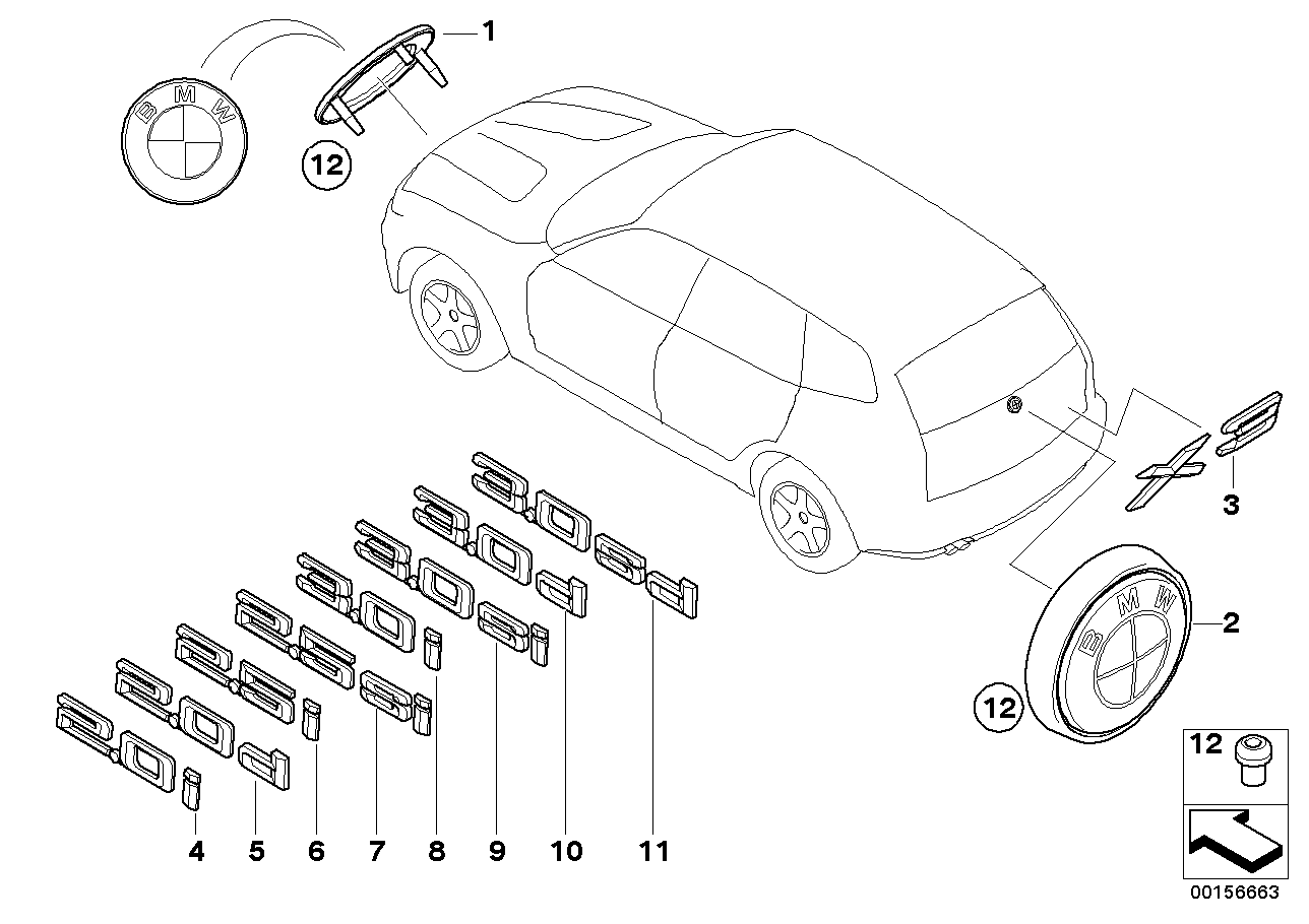 Genuine BMW 51143416259 E83 Label 3.0I (Inc. X3) | ML Performance UK Car Parts