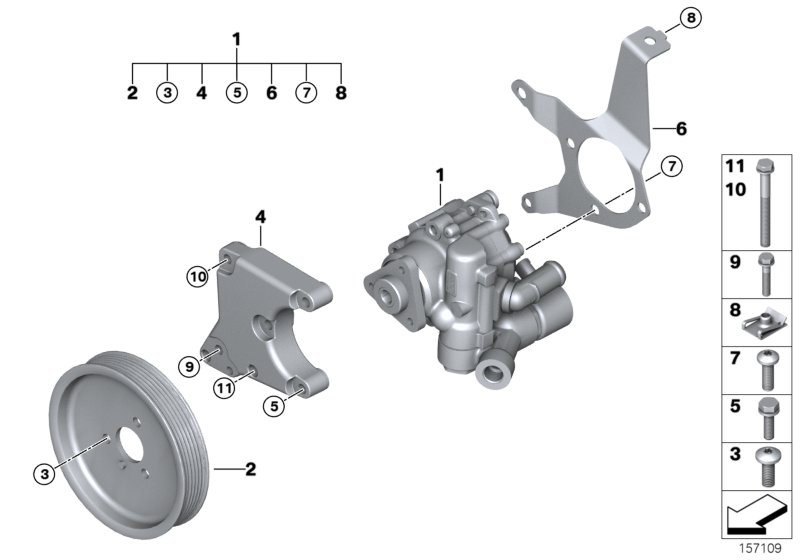 Genuine BMW 32416794921 E92 E91 Power Steering Pump (Inc. 335d) | ML Performance UK Car Parts