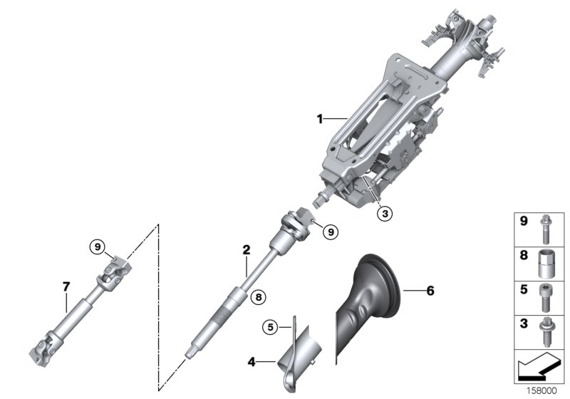 Genuine BMW 32306854953 F15 E70 Steering Shaft Sleeve (Inc. X5) | ML Performance UK Car Parts