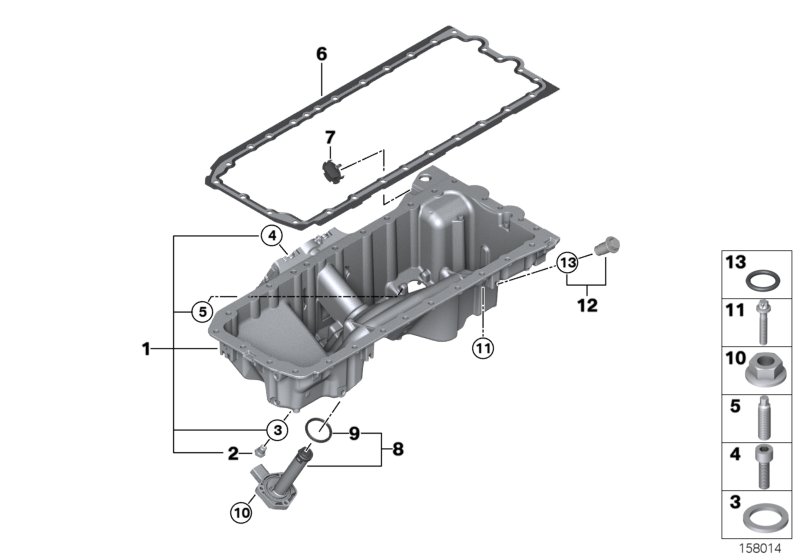 Genuine BMW 11137541221 E83 Oil Pan (Inc. X3 3.0si, X3 3.0i & X3 2.5si) | ML Performance UK Car Parts