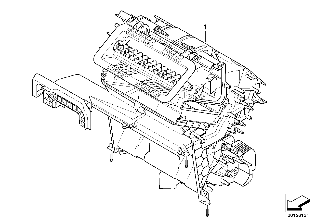 Genuine BMW 64119127180 E71 E70 E72 Empty Housing F Heater/Air Condit.Unit (Inc. X5 3.5d, X5 50iX & X6 M) | ML Performance UK Car Parts