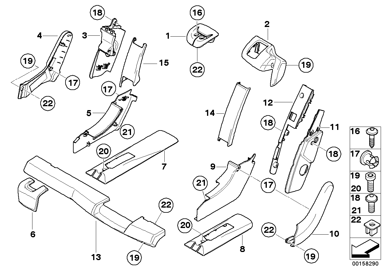 Genuine BMW 52207171836 E70 Trim For Seat, Outer TABAK (Inc. X5) | ML Performance UK Car Parts