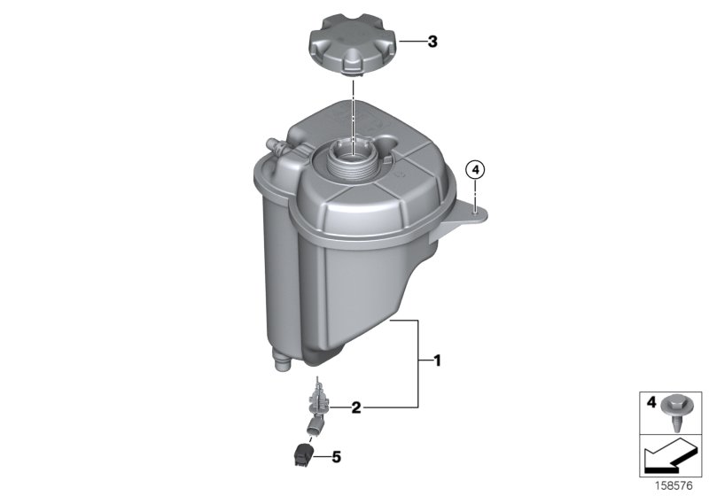 Genuine BMW 17138621092 E70 E72 F15 Expansion Tank (Inc. Hybrid X6, X6 M & X5 28iX) | ML Performance UK Car Parts